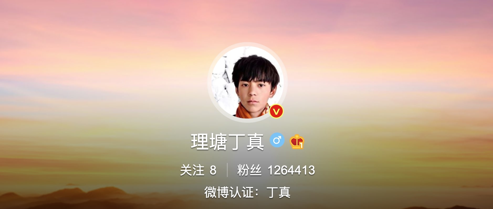 丁真（ディン・ジェン） Weibo公式アカウント